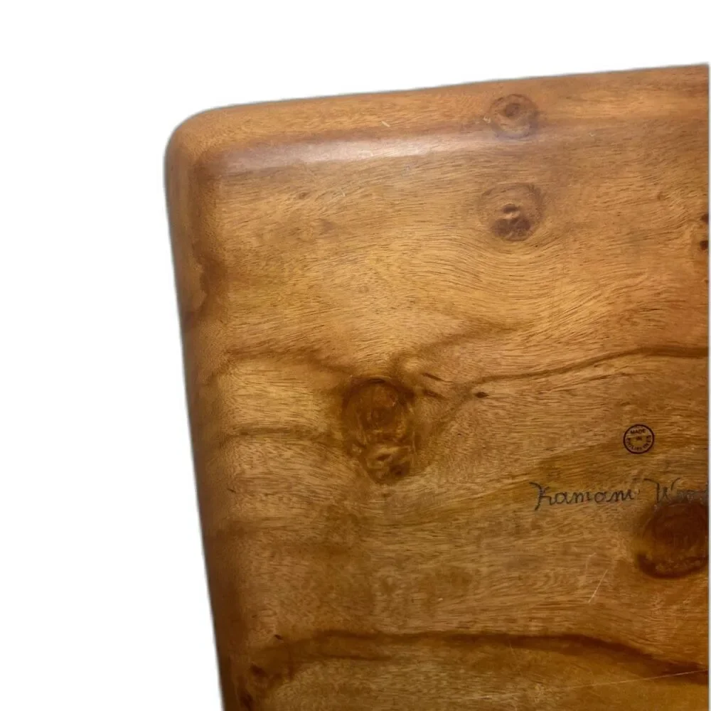 Kamani Wood Dish Square Wooden Appetizer Tray - Laurel / Tamanu - Philippines